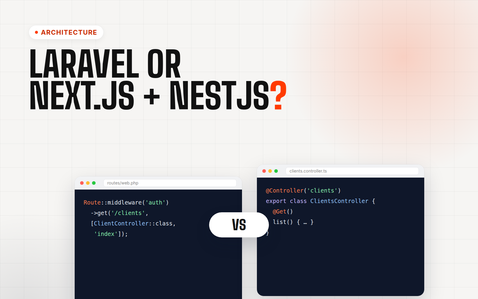 Laravel or Next.js + NestJS? Choosing a Stack for Your Business Platform