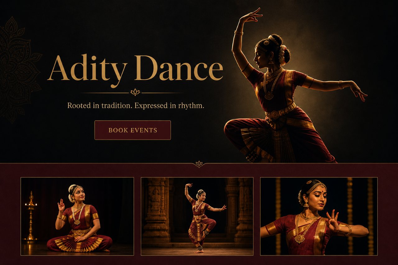 Adity Dance — Cultural Performance & Events Website