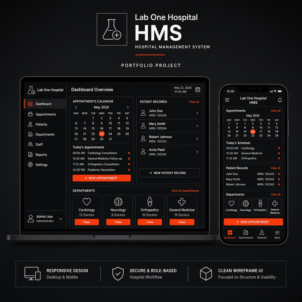Hospital Management System — Lab One Hospital