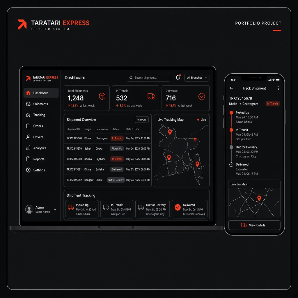 Courier Management System — Taratari Express